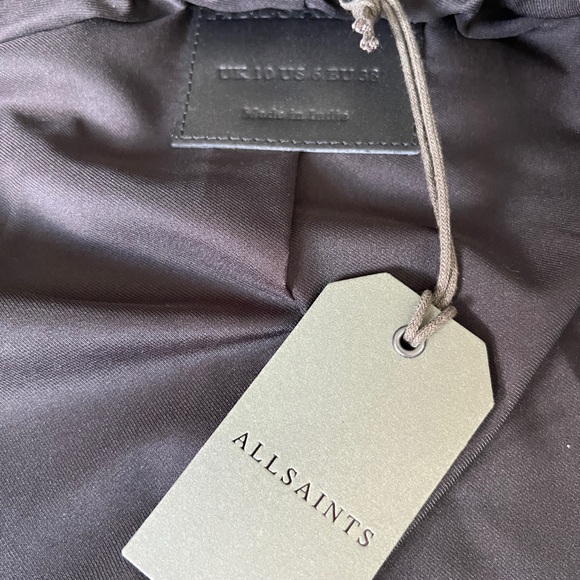 AllSaints Dalby Biker (Black) Women's Clothing - Picture 3 of 5